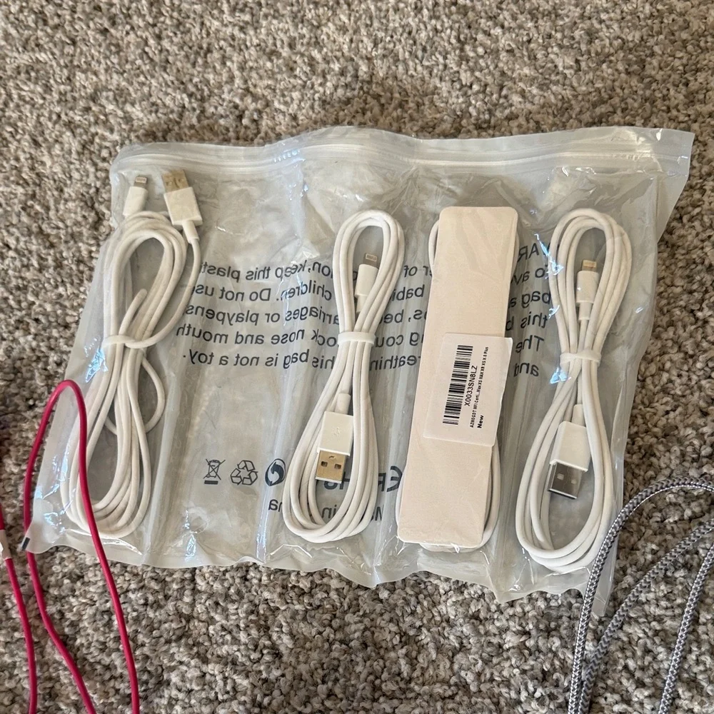 Assorted Charging Cables and Adapters